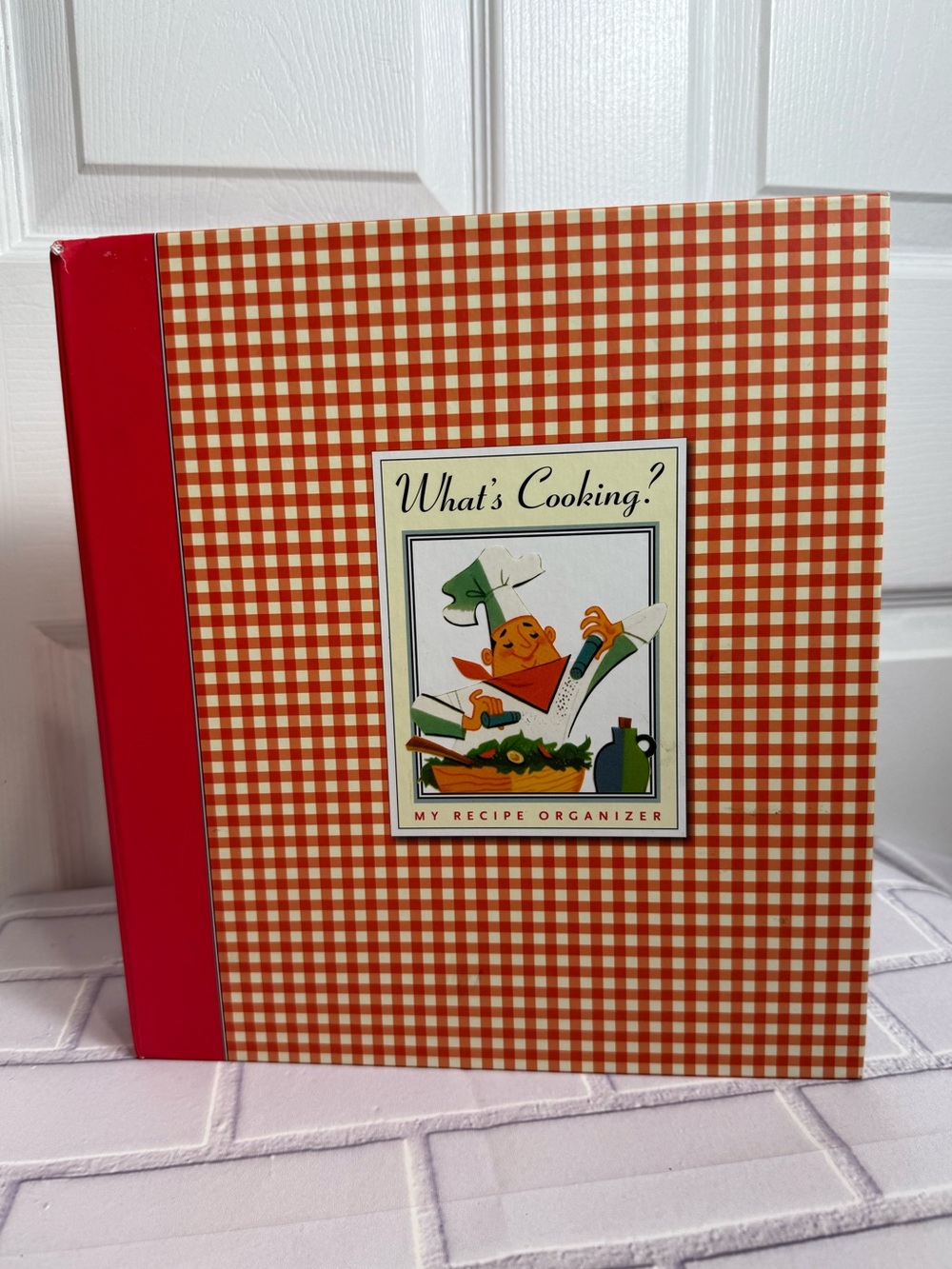 Vintage What’s Cooking? Recipe Organizer Binder Cookbook Peter Pauper Press